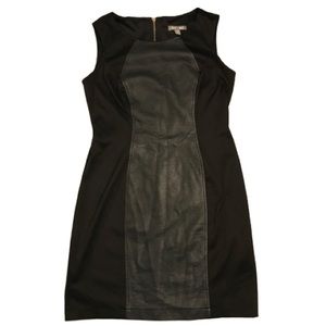 Roz & Ali Women’s Black Pleather Sleeveless Dress
